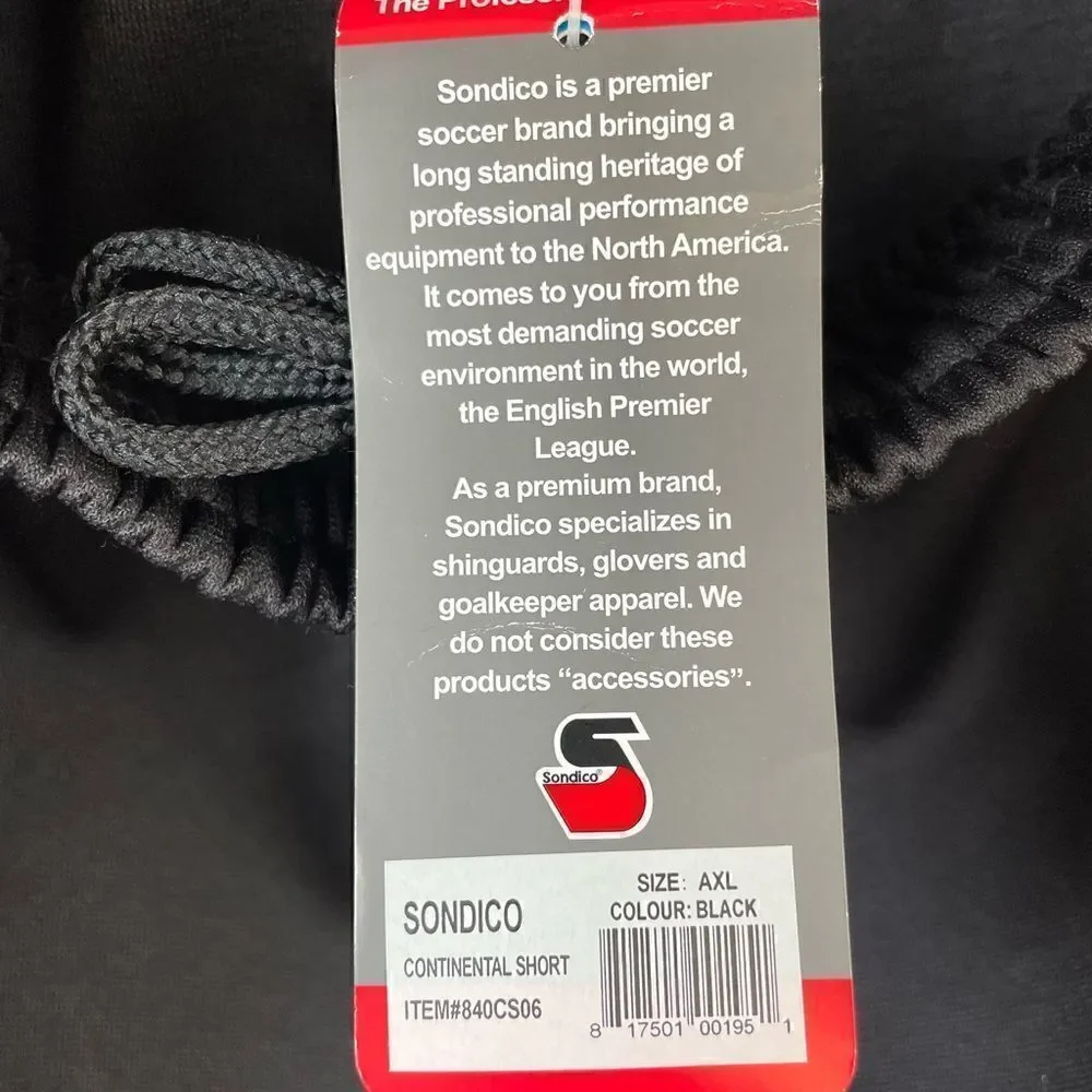 NWT Sondico Goalie Shorts Size XL